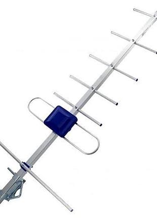 Антенна dvb-t2 eurosky фаворит с усилителем 5v 0,7 м (синяя) (50км)