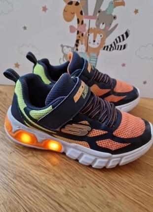 Мигающие кроссовки skechers lights (sn 415011l) размер 30 оригинал