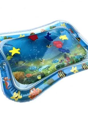 Дитячий надувний водяний килимок-акваріум1 фото