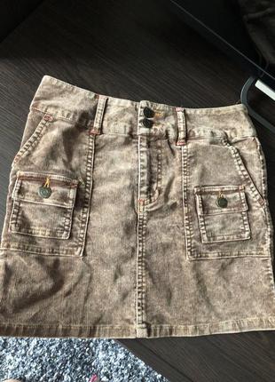 Вельветовая юбочка s-m