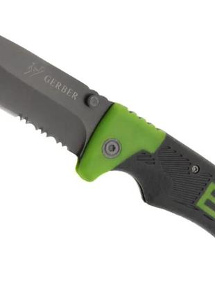 Туристический складной нож gerber bear grylls scout 18,5 см серо-зеленый с cеррейтором