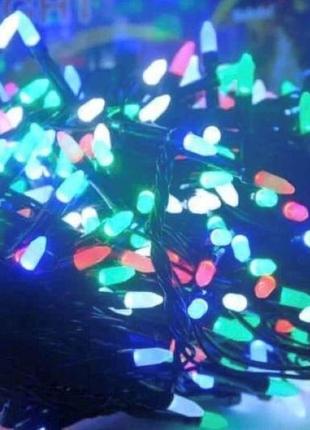 Гірлянда світлодіодна xmas 300 led m-3 мультиколірна rgb color