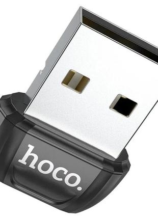Адаптер usb hoco ua18 adapter bluetooth 5.0 10m 3.0 mbps для компьютера и ноутбука черный