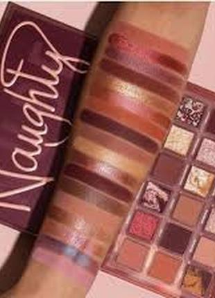 Палетка теней huda beauty "naughty nude" оригинал8 фото