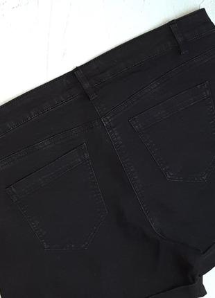 🎁1+1=3 базовые женские джинсовые серо-черные шорты высокая посадка studio denim, размер 48 - 504 фото