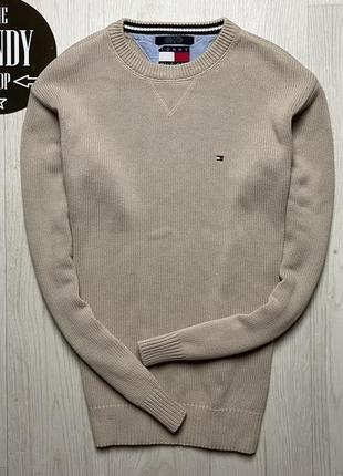 Чоловічий преміальний светр tommy hilfiger, розмір по факту l