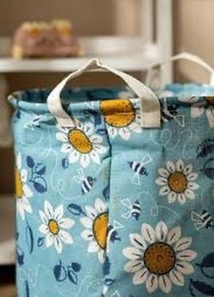 Корзина для игрушек, ромашки, пчелки