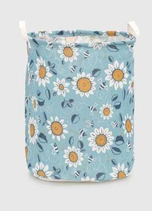 Корзина для игрушек, ромашки, пчелки