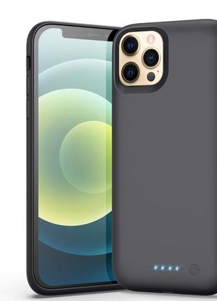 Чохол акумулятор для iphone 12/12 pro, （найновіший 6800 маг） футл