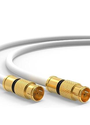 Коаксіальний 5-канальний кабель 135 дб f-роз'єм позолочений ан...
