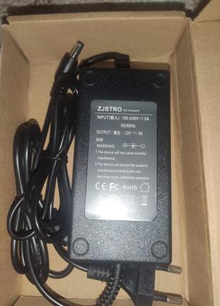 Блок живлення 12v 5a 5.5*2.5