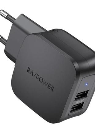 2-портовий usb-зарядний пристрій ravpower prime 17 вт rp-pc121...