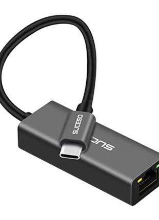 Адаптер suceso usb c до ethernet thunderbolt 3/type-c до rj45 ...