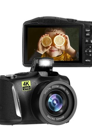 Цифрова камера 4k відеокамера full hd на 48 мп макрозйомка 16-...