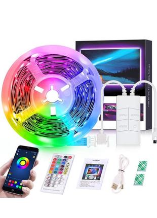 Світлодіодна стрічка yikubee 16,4 футів, світлодіодне підсвічу...