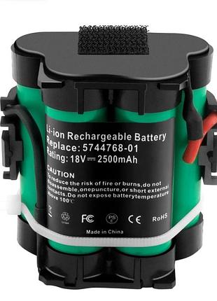 18v 2500mah 5744768-01 акумулятор gardena 124562 r38li r50li r...