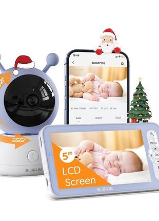 Відеоняня boifun, wifi 1080p за допомогою екрана та програмою,...