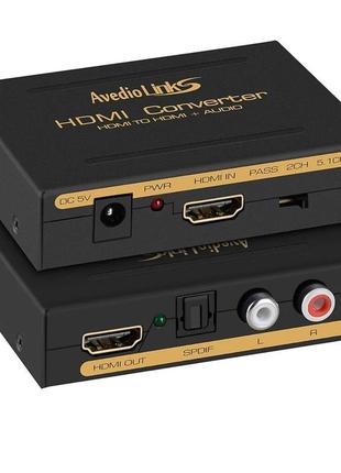 4k@30hz hdmi аудіоекстракторт, сплітер hdmi з hdmi audio conve...