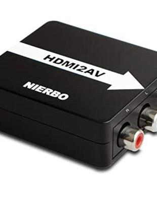 Адаптер nierbo hdmi av rca з адаптером перетворювач av/rca в h...