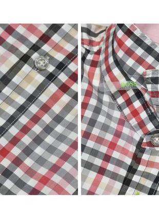 Hugo boss сорочка розмір xxl 2xl // рубашка клітинка класична костюмна повсякденна4 фото