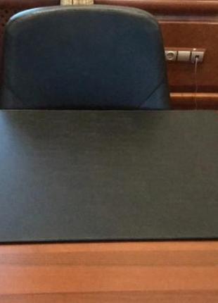 Кожаный коврик, бювар на стол руководителя черный1 фото