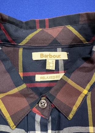 Barbour трендова сорочка в клітинку9 фото