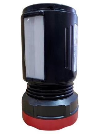 Универсальный аккумуляторный фонарь прожектор переносной для кемпинга с радио fm yajia yj-28904 фото