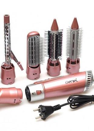 Фен для укладання волосся з насадками gemei gm-4831 7 в 1 2200w