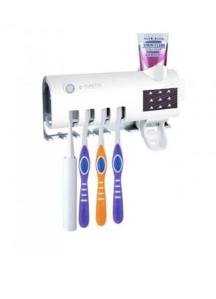 Диспенсер для зубної пасти та щіток автоматичний toothbrush sterilizer wj3