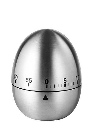 Кухонный таймер механический из нержавеющей стали "яйцо"