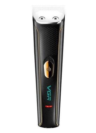 Беспроводная аккумуляторная машинка для стрижки волос vgr v-021 триммер окантовочный