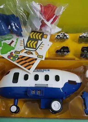 Іграшковий транспортний літак з машинками4 фото