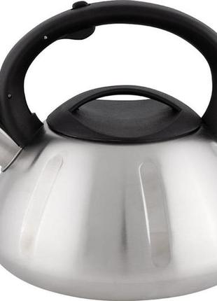 Чайник со свистком vezzer vz oo66  из нержавеющей стали кухонный для газовой 3 л