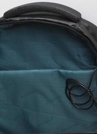 Чоловічий міський рюкзак з відділом для ноутбука + usb5 фото