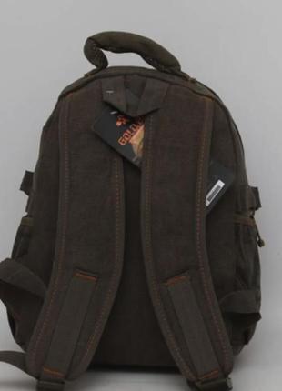 Шкільний міцний брезентовий рюкзак для підлітка gold be / goldbe3 фото