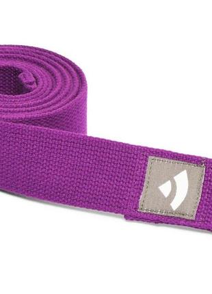 Ремінь для йоги asana belt від bodhi фіолетовий 250x3.8 см