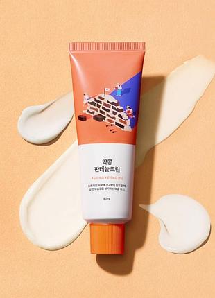Бар’єрний крем з екстрактом соєвих бобів та пантенолом round lab soybean panthenol cream 80 ml