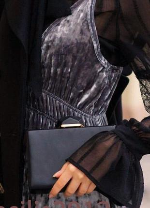 Сукня жіноча довга витончена сарафан оксамит zara (розмір 44-4...4 фото