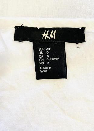 Нежная короткая широкая майка оверсайз с прошвой h &amp; m3 фото