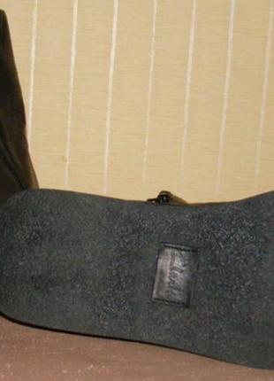 Чоботи жіночі демісезонні шкіряні чорні чоботи clarks (розмір ...6 фото