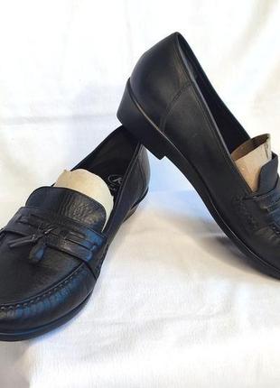 Туфлі жіночі чорні лофери clarks (розмір 40, uk7)