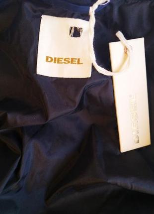 Куртка чоловіча демісезонна вітровка синя плащівка diesel9 фото