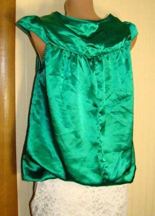 Блузка жіноча зелена на підкладці new look (розмір 44 (s))2 фото