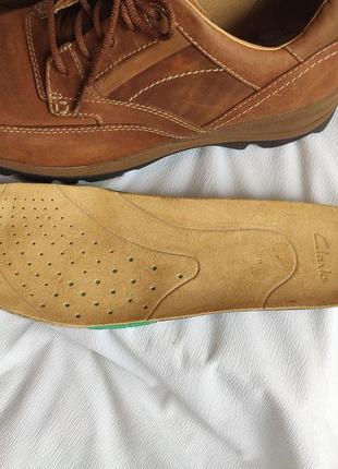 Туфлі чоловічі шкіряні коричневі clarks active air (розмір 45,...4 фото