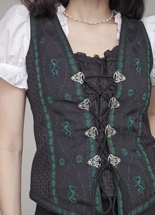 Вінтажний корсет- блуза з англії1 фото