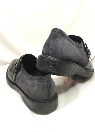 Туфлі монки жіночі шкіряні geox respira (розмір 39, eu39½, uk7g)2 фото