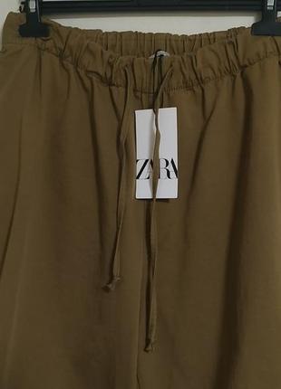 Новые! брюки/штаны парашюты/карго цвета хаки от zara5 фото