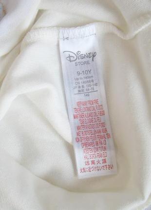 Блузка дитяча бавовняна біла з вишивкою disney store4 фото