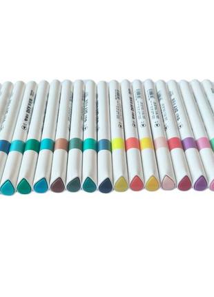 Набор акриловых скеч-маркеров 24 шт акриловые aihao для рисования