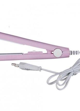Утюжок мини - щипцы для волос progemei gm -2990 (5128) рurple